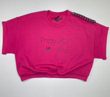 Load image into Gallery viewer, Pretty In Pink Cropped Sweatshirt
