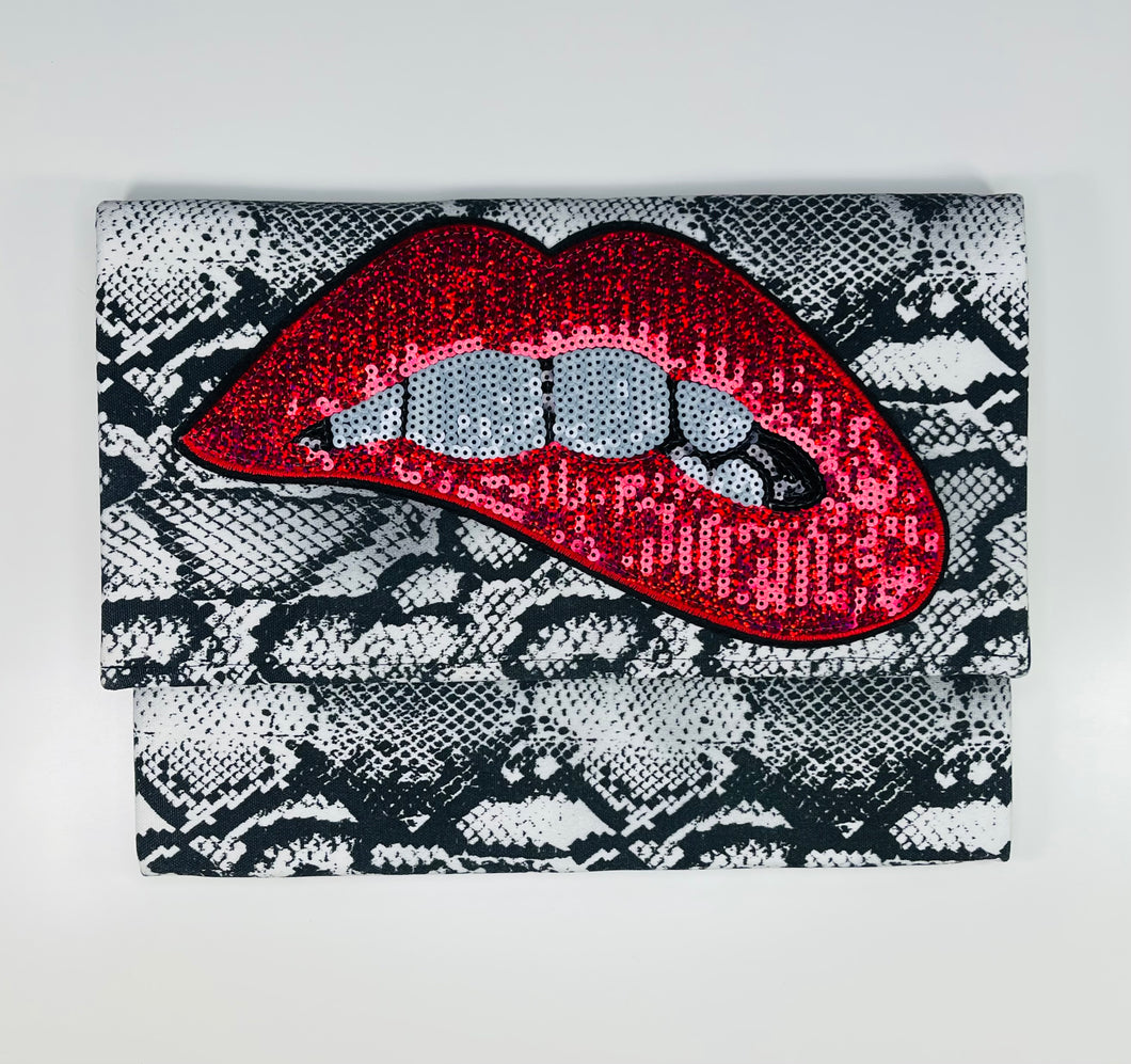 Reptile Sequin Lip Patch